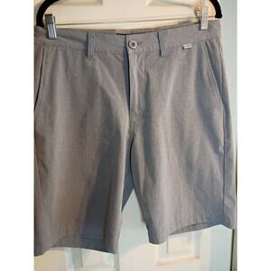 Travis Matthews Shorts Gray Sz 32 Preppy Golf Beach Flat Front